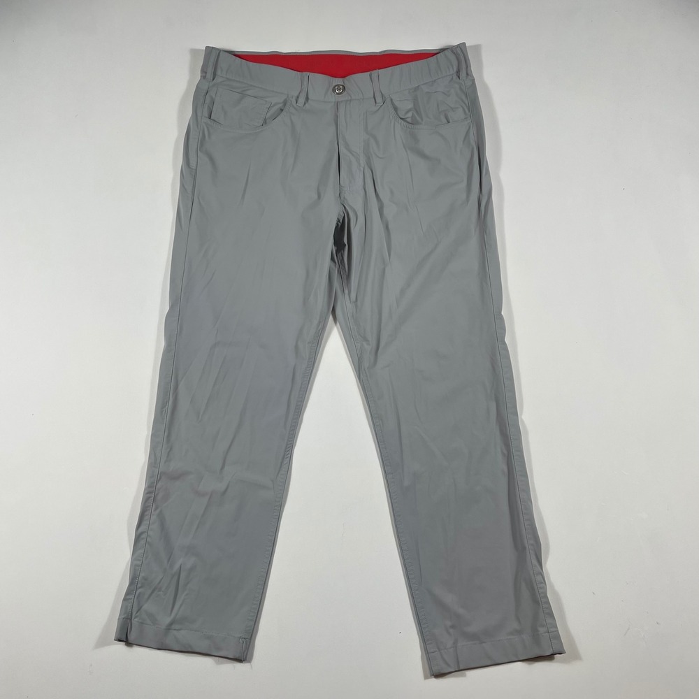 Redvanly‎ Golf Pants Mens Medium Performance Stretch Tech Chino Gray